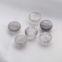 5Pcs 12MM Round Gray Cloudy Quartz Cabochon,Somky Quartz Dark Semi Precious Gemstone DIY Jewelry Supplies 4110186