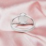 Keepsake Breast Milk Resin Oval Bezel Ring Settings,Solid Back Solid 14K 18K Gold Ring,Split Shank Ring,DIY Ring Supplies For Gemstone 1222093