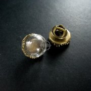 5sets 15mm setting size with glass dome cover vintage bronze antiqued round DIY brooch supplies findings 1581030
