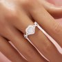 6MM Keepsake Breast Milk Resin Heart Bezel Ring Settings,Infinity Solid 9K 14K 18K Gold Heart Ring,Pave CZ Stone Ring,DIY Ring Supplies 1294922