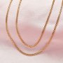 1.8MM Cuba Link Chain Necklace14K Gold Plated Solid 925 Silver Necklace Chain,Dainty Curb Chain,DIY Simple Chain 1315035