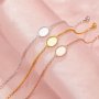 Keepsake Breast Milk Resin Oval Bezel Bracelet Settings,Solid 14K 18K Gold Bracelet,Minimalist Bracelet,DIY Bracelet Supplies 7''+2'' 1900332
