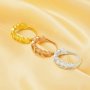6 Stones Keepsake Breast Milk Resin Heart Bezel Ring Settings,Solid 925 Sterling Silver Rose Gold Plated Ring,DIY Ring Supplies 1295033