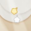 Flower Bezel Stainless Steel Pendant Settings,Yellow Gold Silver Pendant Charm,Minimalist Flower Pendant,DIY Pendant Supplies 1431527