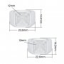Cushion Square Stainless Steel Ring,Customized Square Photo Ring,Silver Stainless Stell Ring,DIY Ring Blank 1295017