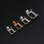 Rectangle Prong Pendant Settings Simple Rose Gold Plated Solid 925 Sterling Silver Charm Bezel for Gemstone 1431094