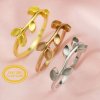 Keepsake Breast Milk 2x4MM Marquise Ring Settings Tree Branch Leaf Resin Solid 14K Gold DIY Ring Blank Band for Gemstone 1294332-1