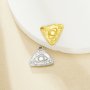 2MM Keepsake Breast Milk Resin Round Bezel Pendant Settings,Stainless Steel Eye Pendant Charm,Lrregular Triangle Eye Pendant 1411428