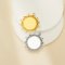 Keepsake Breastmilk Stainless Steel Round Bezel Pendant,Vintage Styles Art Deco Round Pendant Charm,Silver Gold Pendant,DIY Pendant Supplies 1411440