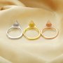 7x10MM Keepsake Breast Milk Resin Kite Shape Ring Settings,Solid Back Kite Bezel Ring For Resin,Solid 925 Sterling Silver Rose Gold Plated Ring,DIY Ring Supplies 1294604