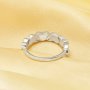 6 Stones Keepsake Breast Milk Resin Heart Bezel Ring Settings,Solid 925 Sterling Silver Rose Gold Plated Ring,DIY Ring Supplies 1295033