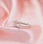 Square Prong Ring Settings fpr Princess Cut Stone,Solid 14K 18K Gold Ring,Minimalist Square Ring,DIY Ring Supplies For Gemstone 1295094
