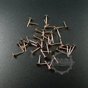 1Pair 4MM Rose Gold Plated 925 Sterling Silver Round Base Solid Silver Earrings Stud Bezel DIY Jewelry Supplies 1703001
