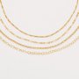 1PCS 14K Gold Filled Necklace Chain,Cable Round Chain,Figaro Chain,Link Paperclip Chain,Simple Necklace Chain,DIY Necklace Supplies 1320040