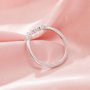 Vintage Styles Curved Moissanite Stackable Ring,Solid 14K 18K Gold Ring,Stacker Ring,Stackable Ring,DIY Ring Supplies 1295002