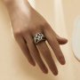 Heavy Cross Stainless Steel Ring,Stainless Steel Baptism Ring,Religious Ring,Men's Ring,DIY Ring Supplies 1295007