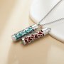 Hollow Heart Aroma Diffuser Pendnat Necklace Stainless Steel Perfume Diffuser with Sponge 1190071