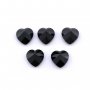 1Pcs 4-8MM Heart Black Spinel Faceted Cut Loose Gemstone Natural Semi Precious Stone DIY Jewelry Supplies 4130011