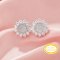 Keepsake Breast Milk Resin Round Bezel Studs Earrings Blank Settings,Sun Flower Solid Back 14K 18K Gold Studs Earring,DIY Earrings Supplies 1706209