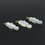 5Pcs 12x20MM White Mother of Pearl Shell Sea Horse Pendant Charm DIY Supplies Findings 1800518