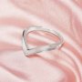 Keepsake Breast Milk Resin Curved Channel Bezel Ring Settings,Curved Solid 14K 18K Gold Ring,Stackable Ring,DIY Memory Jewelry Supplies 1294788