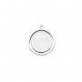 20MM Round Bezel Keepsake Breast Milk Resin Pendant Settings,Stainless Steel Rotatable Pendant Charm,DIY Pendant Supplies 1411474