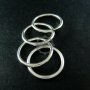 5pcs 18mm diameter round silver plated brass simple ring DIY supplies findings 1212016