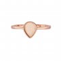 6x8MM Keepsake Breast Milk Resin Pear Ring Bezel Settings,Solid 925 Sterling Silver Rose Gold Plated Ring,High Bezel Ring,DIY Ring Supplies 1294962