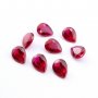 5Pcs Lab Created Pear Ruby July Birthstone Red Faceted Loose Gemstone DIY Jewelry Supplies 4150008