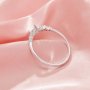 Halo Heart Prong Ring Settings,Solid 14K 18K Gold Ring,Elegant Pave Moissanite Ring,Art Deco Heart Ring,DIY Ring Supplies For Gemstone 1294992