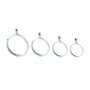 1Pcs 19-30MM Round Prong Solid 925 Sterling Silver Cabochon Coins Holder Pendant Bezel Settings DIY Supplies 1411252