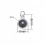 Keepsake Minimalist Personalized Projection Round Pendant,Solid 925 Sterling Silver Round Charm,Custom Photo Memorial Photo Jewelry Supplies 1431270