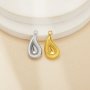 Pear Bezel Stainless Steel Pendant Settings,Yellow Gold Rhodium Pear Pendant Charm,Minimalist Pendant,DIY Pendant Supplies 1431526