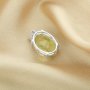 10x14MM Oval Lemon Quartz Pendant Charm,Solid 925 Sterling Silver Charm,November Birthstone Pendant 1421199