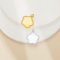 Flower Bezel Stainless Steel Pendant Settings,Yellow Gold Silver Pendant Charm,Minimalist Flower Pendant,DIY Pendant Supplies 1431527