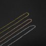 5Pcs 1MM Thick 16-22Inches Rose Gold Plated Stainless Steel O Chain Necklace DIY Supplies Findings 1320010-1