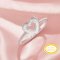 Keepsake Breast Milk Resin Heart Channel Ring Settings,Solid 14K 18K Gold Ring,Minimalist Heart Ring,DIY Ring Supplies 1295045