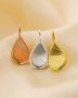 Breast Milk Resin Pear Solid Back Pendant Bezel Settings,Solid 925 Sterling Silver Rose Gold Plated Pendant,DIY Memory Jewelry 1431164
