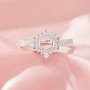 Dainty Hexagon Prong Ring Settings,Full Moon Solid Back 14K 18K Gold Moissanite Ring,Infinity Art Deco Ring,DIY Ring Supplies 1294973