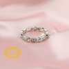 Dainty Natural Moonstone June Birthstone Stackable Ring Wedding Engagement Band Antiqued Marquise Eternity Ring Solid 14K Gold with Moissanite Diamond 1294252