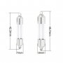 Tube Glass Bottle Stainless Steel Pendant,Minimalist Perfume Vial Pendant,Glass Bottle Wish Charm,DIY Pendant Supplies 1800601