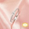 Ball Round Pin Ring Settings For Half Drilled Pearl Bead,Solid 14K 18K Gold Ring For Half Drilled Beads,Pave Moissanite Ring,DIY Ring Supplies 1295072