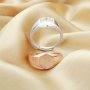 8MM Keepsake Breast Milk Resin Haxegon Bezel Ring Settings,Solid 925 Sterling Silver Rose Gold Plated Ring,Men's Ring Settings,DIY Ring Supplies 1294621