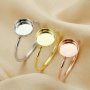 8MM Round Breast Milk Keepsake Resin Ring Settings,Solid Back Ring Bezel,DIY Rose Gold Plated Solid 925 Sterling Silver Ring Supplies 1215034