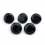 5Pcs Natural Round Black Onyx Faceted Cut Loose Gemstone Nature Semi Precious Stone DIY Jewelry Supplies 4110170