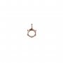 1Pcs 6-8MM Simple Round Prong Bezel Rose Gold Plated Solid 925 Sterling Silver Pendant Blank Settings for Moissanite Gemstone 1411249