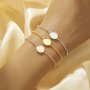 8x10MM Keepsake Breast Milk Resin Oval Bezel Bracelet Settings,Solid 925 Sterling Silver Rose Gold Plated Bracelet,DIY Bracelet Supplies 7.2''+2'' 1900316