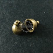 15pcs 8x9mm vintage style antiqued bronze brass bail for DIY handcraft glass dome supplies 1531022