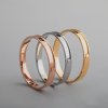 1Pcs 5MM Channel 1MM Depth Stainless Steel Gold Rose Gold Plated DIY Bracelet Bangle Settings for Leather 63MM Diameter 1900218