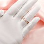 4x6MM Pear Prong Ring Setttings,5 Stones Solid 14K 18K Gold Ring,Art Deco Ring,DIY Ring Bezel For Gemstone 1294611